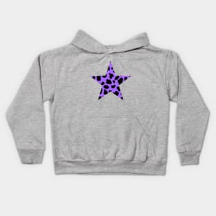 Cow Print On Purple Kids Hoodie